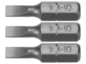 Bity 1/4"x25 mm, 4mm 3 szt 65480 sthor