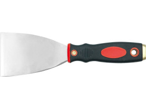 Szpachelka nierdzewna 60mm, dwukolorowy uchwyt 05904 vorel