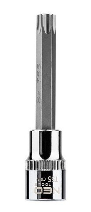 Końcówka torx na nasadce 1/2", t55x100mm neo
