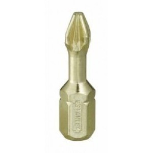 Końcówki pz2 25mm torison hard stanley bity 6szt