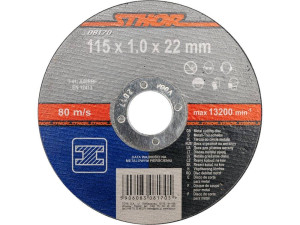 Tarcza do cięcia metalu 115 x 1 x 22 mm 08170 sthor