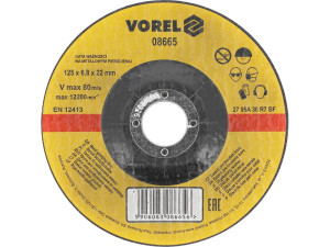 Tarcza do szlifowania metalu 125x6,8mm vorel
