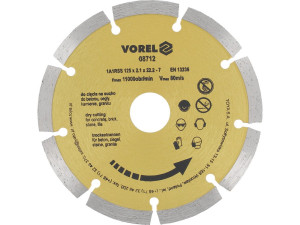 Tarcza diamentowa 125 mm segmentowa do betonu, cegły vorel