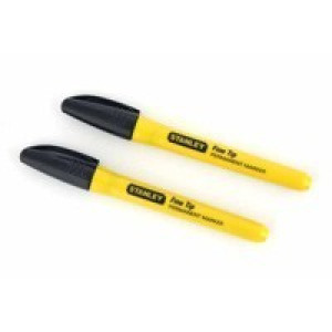 Marker czarny fine tip 2szt permanentny stanley
