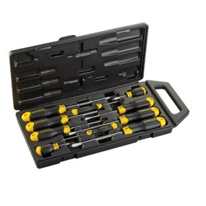 Wkrętaki śrubokręty cushion grip 10szt stanley