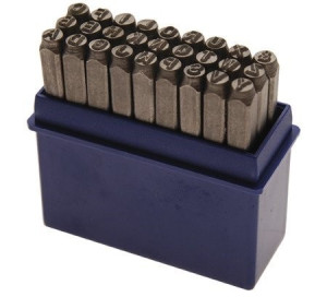 Oznaczniki literowe 6mm 27 szt. bgs
