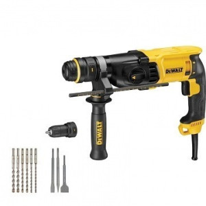 Młotowiertarka 3-funkcje 800w, kufer, akcesoria dewalt