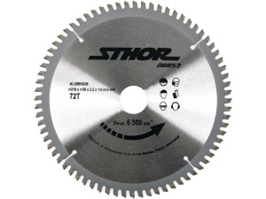 Tarcza widiowa do aluminium 210x72tx30mm sthor