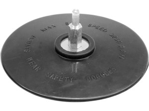 Tarcza gumowa z trzpieniem, fi 125 mm vorel