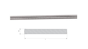 Pręt gwintowany 6x1000 stalco