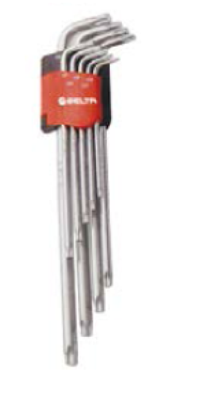 Zestaw kluczy imbusowych długich torx t10-t50 9cz.selta