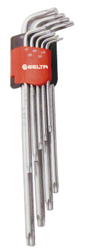 Zestaw kluczy torx security długie tp10-tp50 imbusy selta