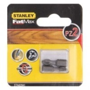 Końcówki wkrętarskie 2szt pz2 25mm bity stanley