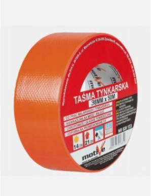 Taśma tynkarska 38mmx50m pomarańczowa / inter-s