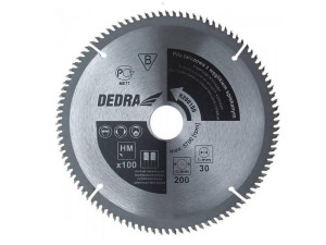 Tarcza widiowa do aluminium 210x30mm 100 zębów dedra