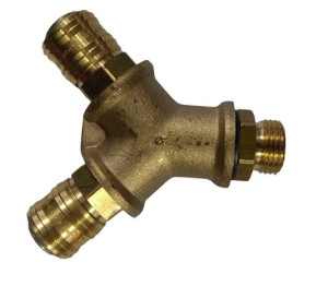 Szybkozłączka dwójnik 1/2" gwint zewnętrzny