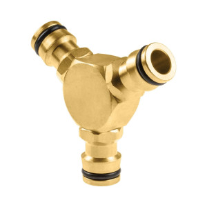 łącznik trójnik brass 3/4", 1/2" - 5/8" cellfast