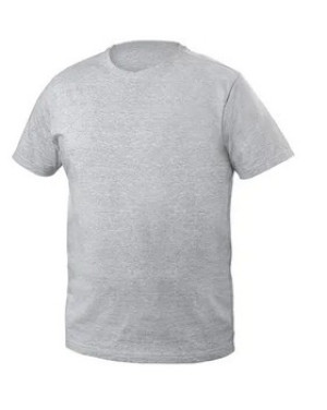T-shirt bawełniany szary melanż m vils