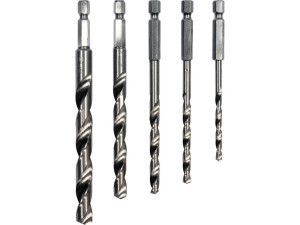 Komplet wierteł do metalu hss 5 szt. 4-10mm uchwyt hex 1/4 21650 sthor