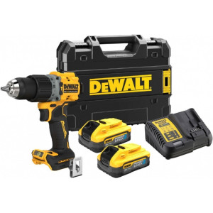 Udarowa akumulatorowa wiertarko-wkrętarka 18v xr + 2x5,0ah + tstak dewalt