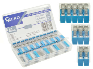 Szybkozłączka złączki elektryczne 0,14 - 4mm 60szt