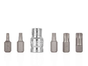 Zestaw końcówki wkrętakowe groty bity spline m5-m12 6 cz. 30mm