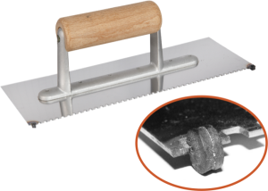 Paca nierdzewna 270x100 mm ząb 3x3 mm stopka al uchwyt pd3
