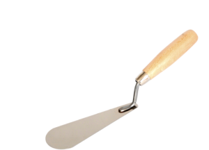 Kielnia nierdzewna sztukatorska koci język szeroka 160 mm uchwyt kd1
