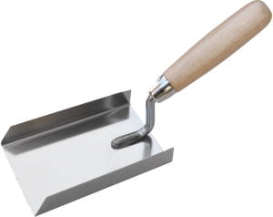 Kielnia nierdzewna sztukatorska łopatkowa 130 mm uchwyt kd1