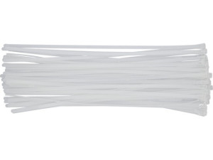 Opaski plastikowe rozpinane 7,6x450mm 50szt. białe