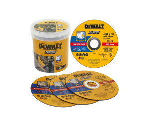 Tarcza do cięcia 125x1mm 100 szt w wiaderku dewalt