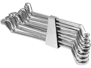 Klucze oczkowe-odgięte 6-22mm. kpl.8szt. clip zestaw vorel