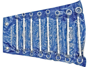 Klucze oczkowe-odgięte 6-22 mm, kpl. 8 szt. etui zestaw vorel
