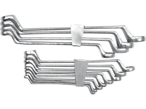 Klucze oczkowe-odgięte 6-32 mm, kpl.12 szt. clip 52630 vorel