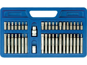 Klucze specjalne hex,torx,spline kpl.40szt. w plastikowej kasecie bity vorel