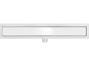 Odpływ liniowy white glass 70 cm wet&dry fala