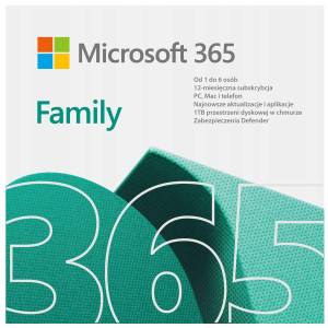 Office dla rodziny (6 użytkowników) – Microsoft 365 Family