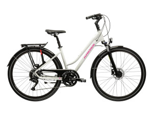 KROSS TRANS 5.0 DAMSKI 2025 szary / różowy połysk