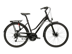 KROSS TRANS 4.0 DAMSKI 2025 czarno-srebrny połysk
