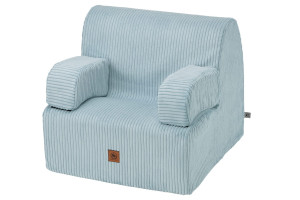 Fotel dla dziecka XXL baby blue sztruks