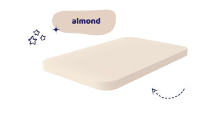 Prześcieradło do materaca UNO - do dostawki i kołyski 90x40 : Kolor - Almond