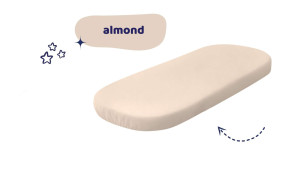 Prześcieradło do gondoli wózka - bawełniane, oddychające : Kolor - Almond