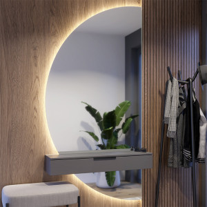 Miroir avec éclairage LED en deux parties Simple Luvia Ambiente