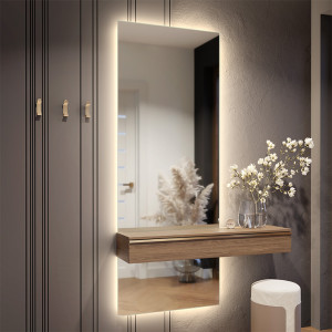 Mirror with LED illumination in two parts Simple Shivia Ambiente