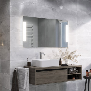 Specchio LED da bagno Dolium