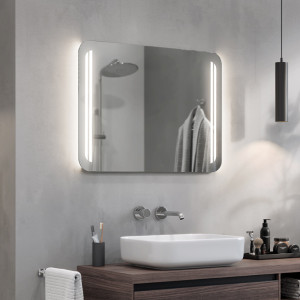 Specchio LED da bagno Twice
