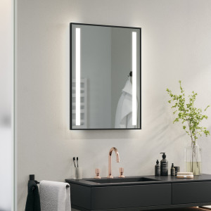 Miroir LED cadre aluminium Korin