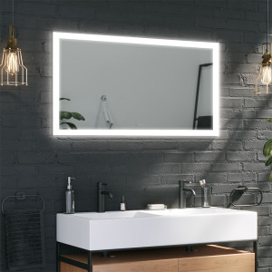 Spiegel met LED-verlichting Ring
