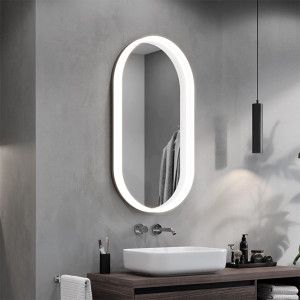 Mirror in frame with LED illumination Koria Alu-Acrylic M