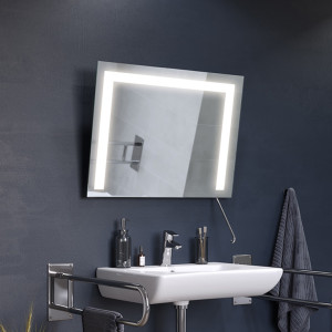 Lutande LED-spegel Solea Med